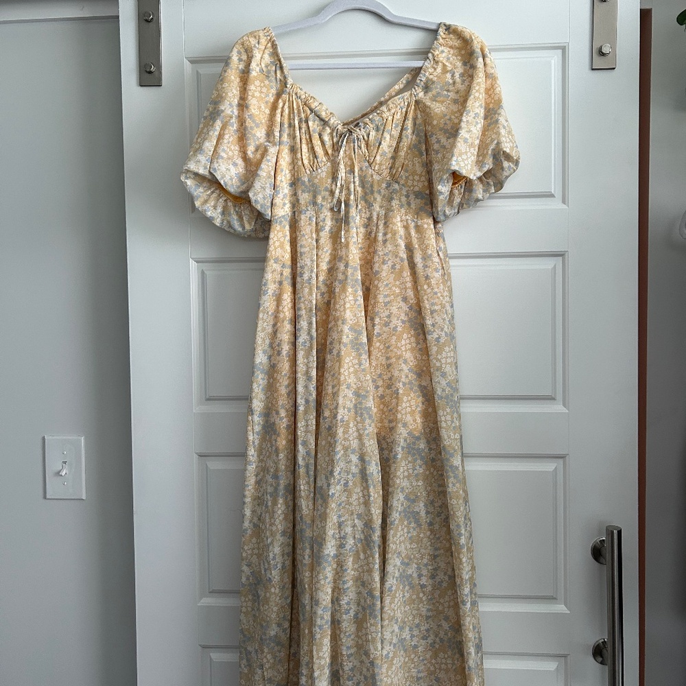 One Loved Babe Garden Party Midi Dress